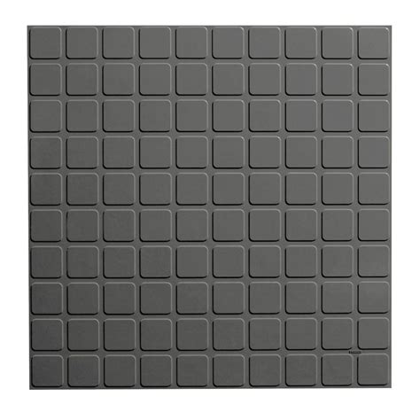 View large selection of rubber flooring rolls, mats, and tiles & get free shipping! ROPPE Square Profile 19.69 in. x 19.69 in. Charcoal Rubber ...
