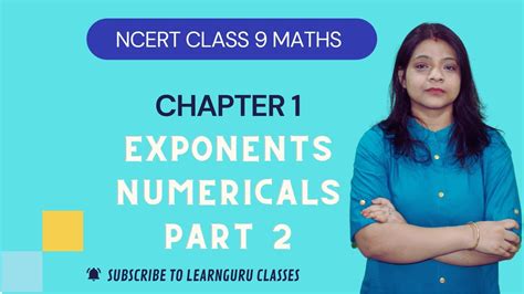 Ncert Class 9 Chapter 1 Laws Of Exponents Numericals Part 2 Full Concepts Explained Youtube