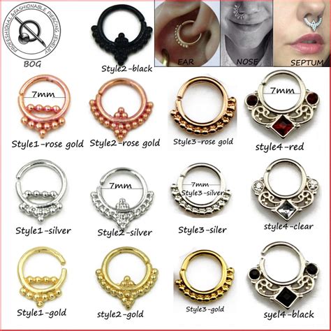 Small Size Piece Real Septum Ring Pierced Piercing Septo Nose Ear