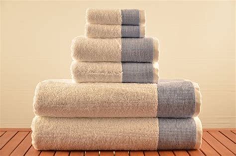 Venice 6 Piece Luxury 100 Percent Turkish Combed Cotton Towel Sets