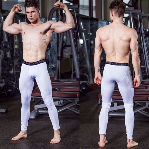Yd New Logo Custom Fitness Tight Pants Mens Gym Compression Sportswear
