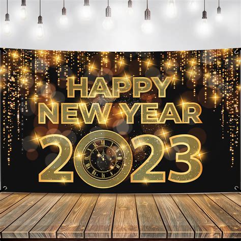 Buy Katchon Xtralarge Happy New Year Banner 2024 New Year Backdrop
