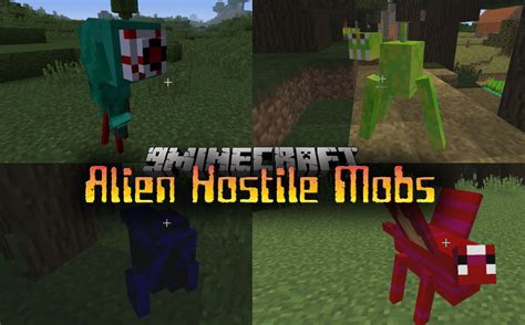 Alien Hostile Mobs Mod 1122 The Strange Animals Mc Modnet