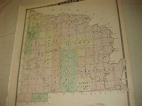 1878 Wisconsin Hand Colored Plat Map Oconto County Northern Etsy