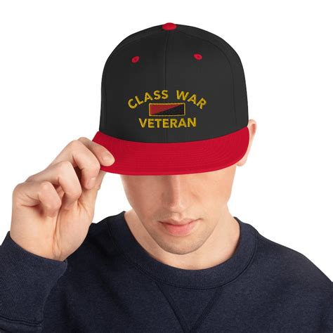 Class War Veteran Snapback Hat Etsy