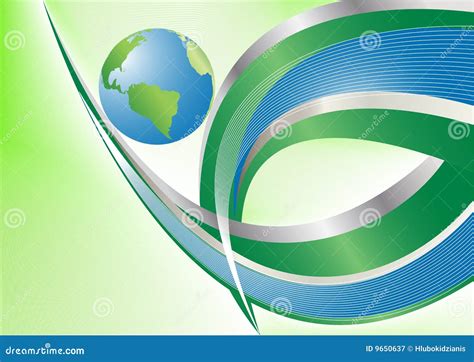 Vector Elegant Background With Globe Stock Vector Illustration Of