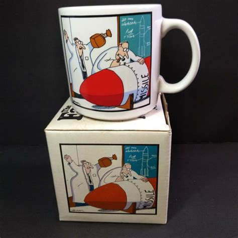 Gary Larson The Far Side Coffee Mug Rocket Science Missile Practical