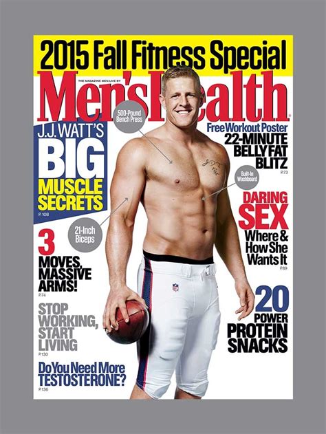 J J Watt Covers October 2015 Men S Health The Fashionisto