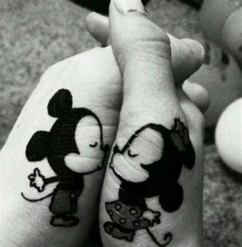 Mickey And Minnie Couple Tatts Cartoon Tattoos Funny Tattoos Disney Tattoos Cutest Tattoos