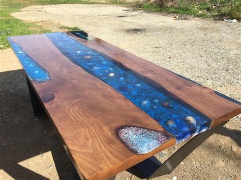 You can choose needed size according to dropdown list. Items similar to Epoxy Walnut Table, seashell table ...