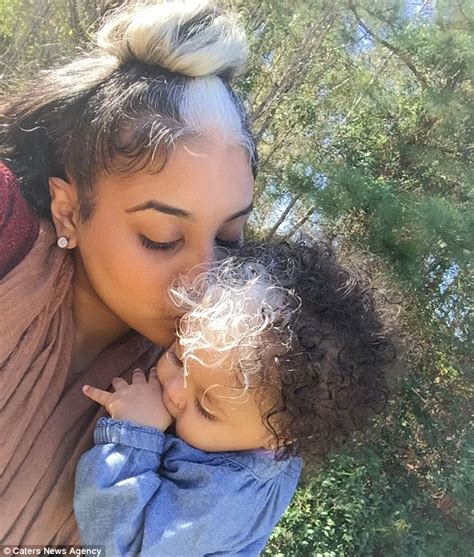 Stef sanjati on youtube has dark hair with a natural white streak! Girl born with striking white streak in her hair and it's ...