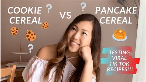 Testing Viral Tik Tok Recipes COOKIE CEREAL VS PANCAKE CEREAL FROM