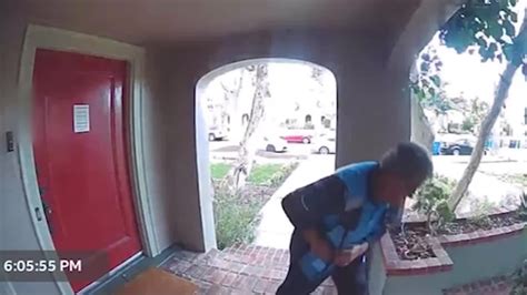 Amazon Delivery Driver Caught Peeing In Homeowners Driveway