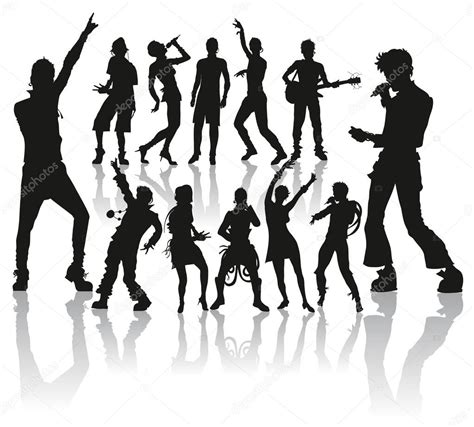 Dancing And Singing New Set — Stock Vector © Leedsn 4674367