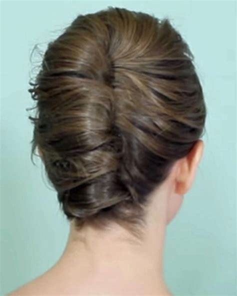 Easy French Twist For Short Hair Stacked Reverse French Twist Hair