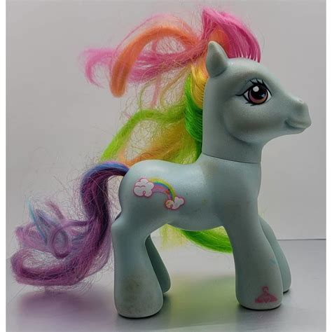 Hasbro Toys My Little Pony G2 Rainbow Dash Iv Figure Blue Earth Mlp