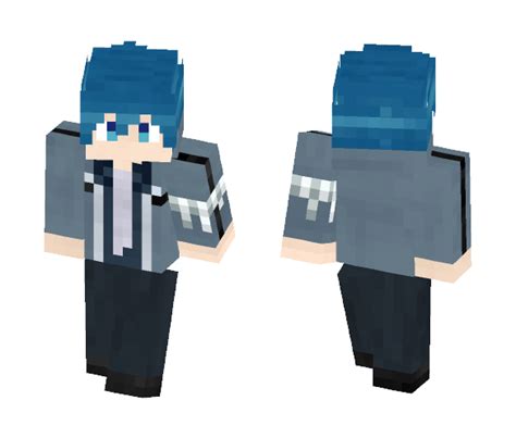Download Anime Guy With Blue Hair Request Minecraft Skin For Free