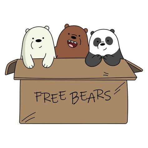 We Bare Bears Free Bears Sticker Artofit