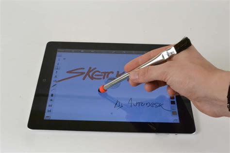 Paint Brush Stylus For Ipad Used On Sketchbook Pro Diy
