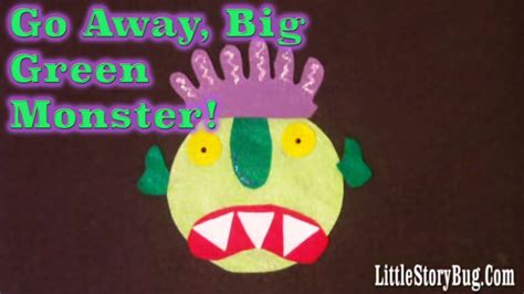Felt Board Activity Go Away Big Green Monster Littlestorybug Youtube