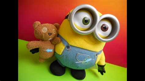 Minions Movie Exclusive Bob With Teddy Bear Electronic Toy Video Review