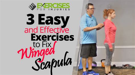 3 Easy And Effective Exercises To Fix Winged Scapula Shoulder Blade