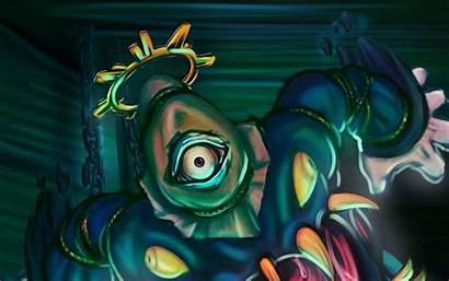 Pokemon Ghost Dusknoir Eye Chains Artwork Wallpapers