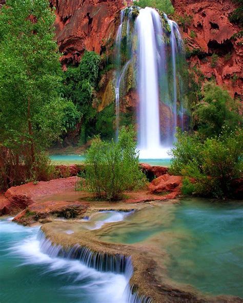 Havasu Falls Arizona Beautiful Places To Travel Havasu