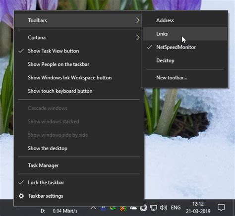 How To Add A Quick Launch Toolbar On Taskbar In Windows 10