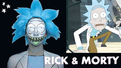 Rick And Morty Halloween Makeup Tutorial Youtube