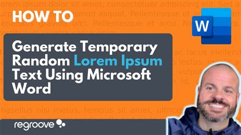 How To Generate Temporary Random Lorem Ipsum Text Using Microsoft Word