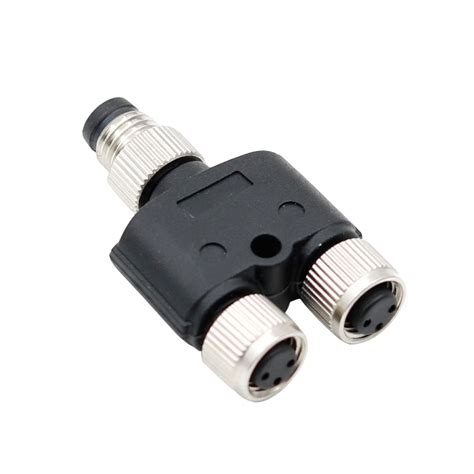 M12 To M8 Y Type Splitter 3 Pin Connector China Supplier