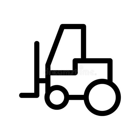 Forklift Icon Or Logo Isolated Sign Symbol Vector Illustration Stock