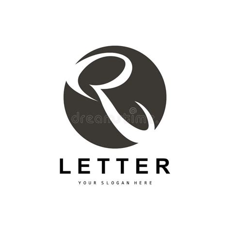 R Letter Logo Vector Alphabet Symbol Design For Brand Logos With