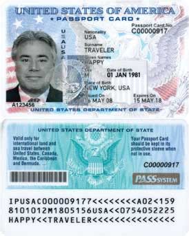 Difference between passport book & passport card. Types of Border Crossing Documention | ezbordercrossing