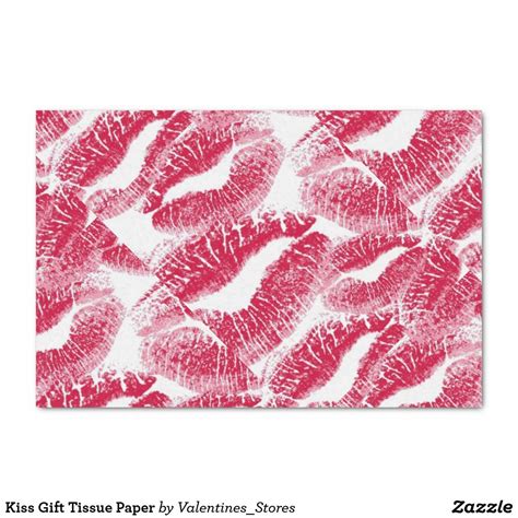 Kiss T Tissue Paper T Tissue Paper Paper Supplies Flyer Kiss Valentines Zazzle