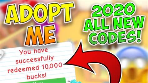 All New Adopt Me Codes January 2020 Roblox Adopt Me Youtube