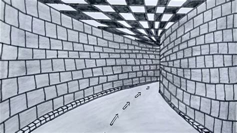 How To Draw 3d Tunnel Optical Illusion Youtube