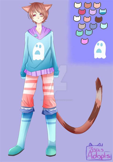 Cute Pastel Neko Boy 200 Points Closed By Isasadoptables