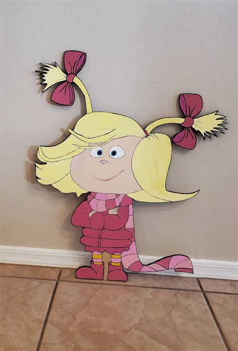 Cindy Lou Who Christmas Yard Cut Out Etsy