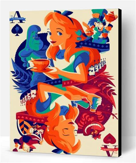 Disney Alice In Wonderland Animation Paint By Number Paint By