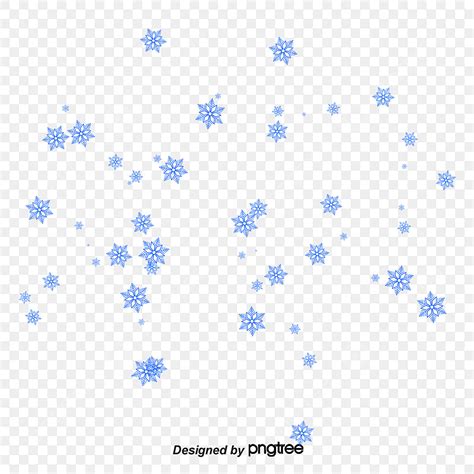 Snow Falling Hd Transparent Blue Snow Falling Material Snowflake