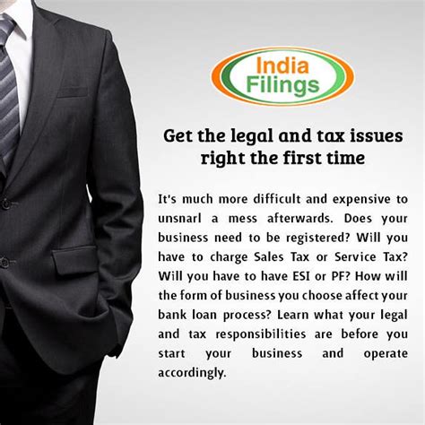 Indiafilings Get The Legal And Tax Issues Right The First