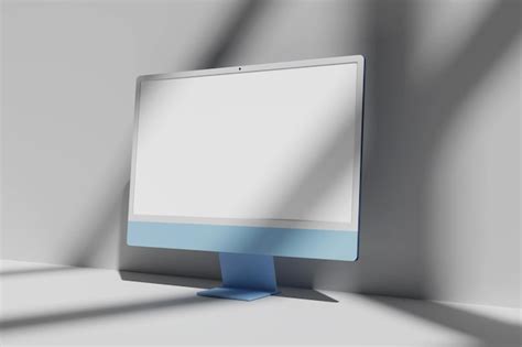 Premium Photo Blank Monitor Mockup