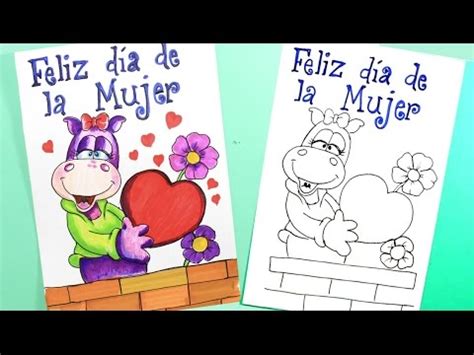 Pypus está ahora en las redes sociales, síguelo y encontrarás las novedades en dibujos para imprimir y colorear. Como hacer una tarjeta día de la mujer/ how to make a ...