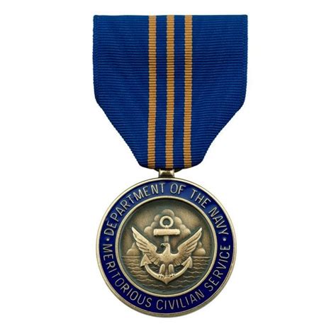 Navy Meritorious Civilian Service Award Large Medal Ira Green