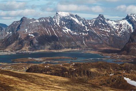 Norway Mountain On The Islands Lofoten Natural Scandinavian Landscape