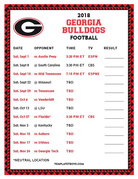 Georgia Bulldog Schedule 2023 2023 Calendar