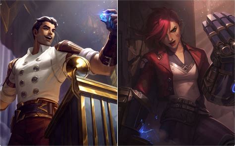 League Of Legends Arcane Themed Skins For Jayce And Vi Splash Art And