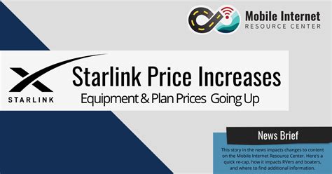 SpaceX Raises The Price of Starlink Service & Equipment - Mobile